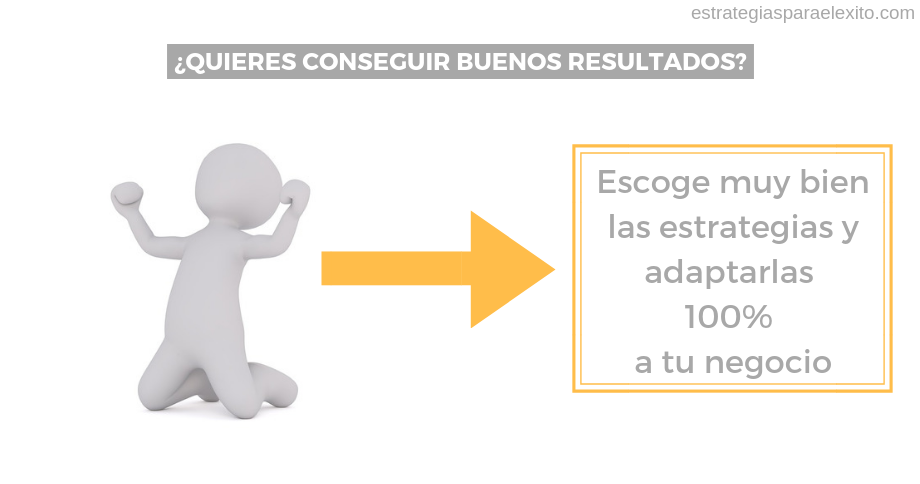 conseguir resultados escoge bien tus estrategias